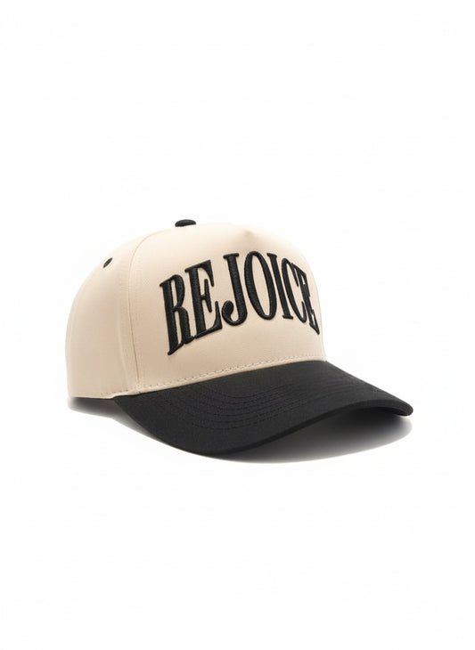 The "Rejoice" A-Frame | Cream & Black