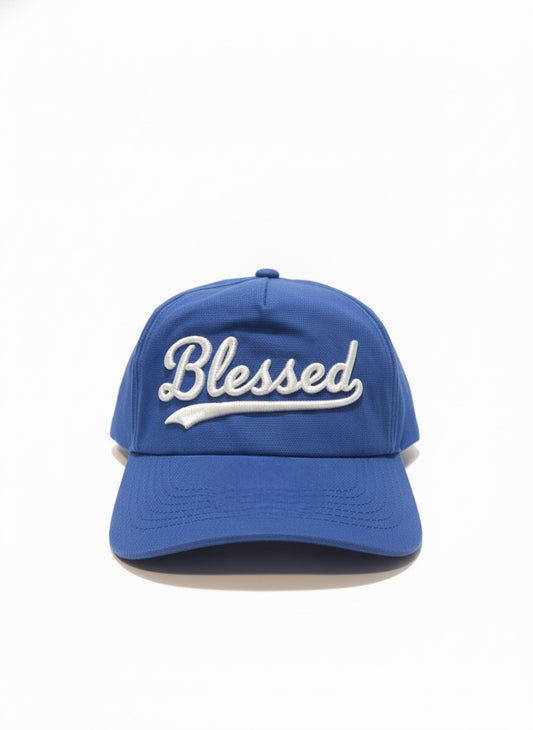 The "Blessed" Script Dad Hat | Royal Blue
