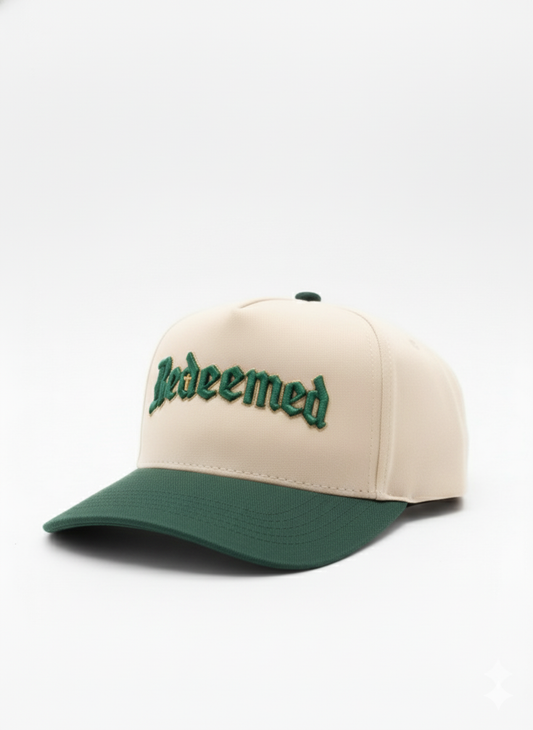 The "Redeemed" A-Frame | Cream & Forest Green