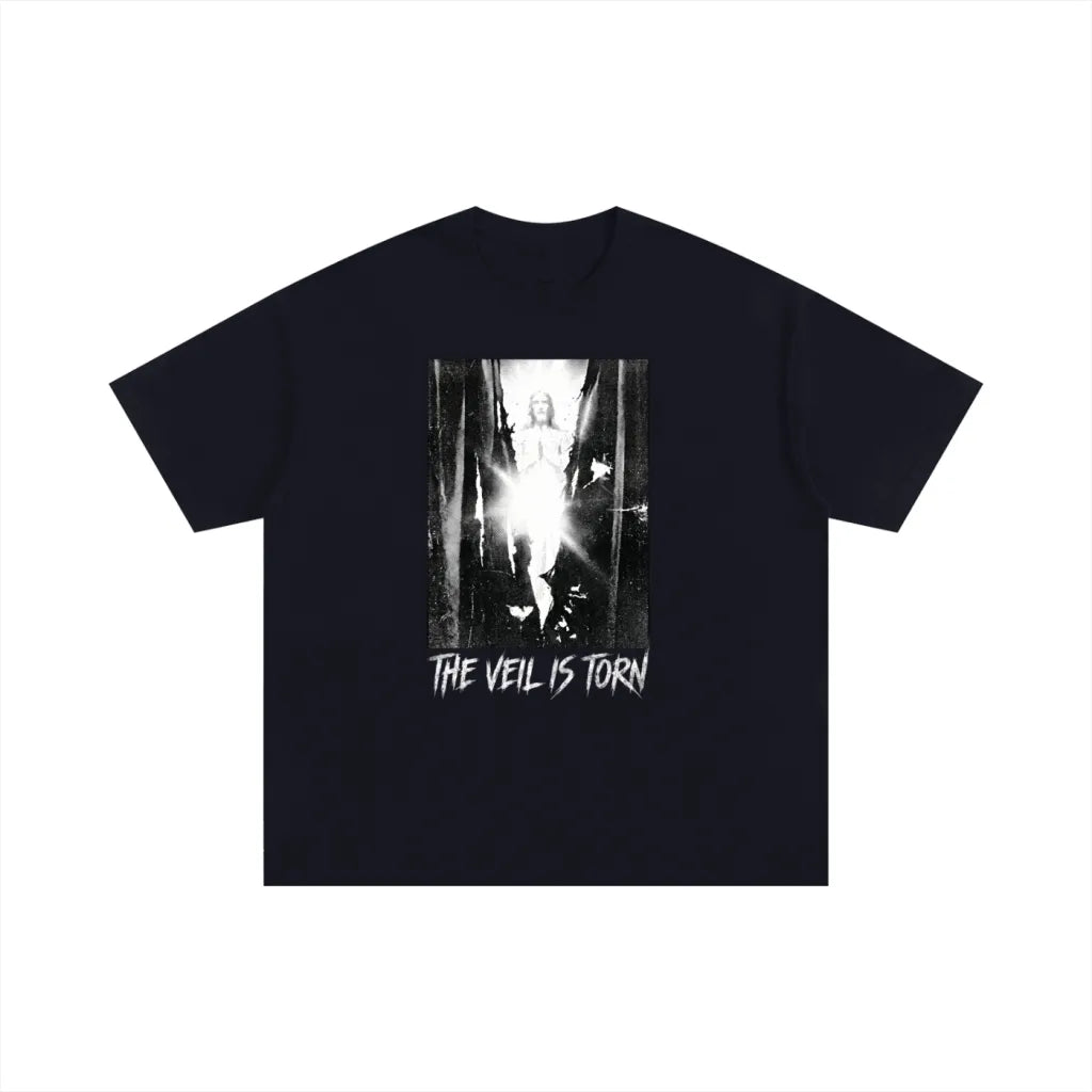 "The Veil Is Torn" Heavyweight Tee - Black