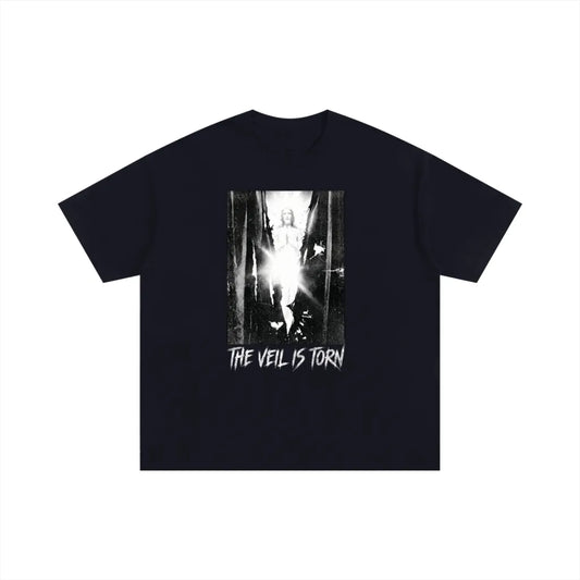 "The Veil Is Torn" Heavyweight Tee - Black