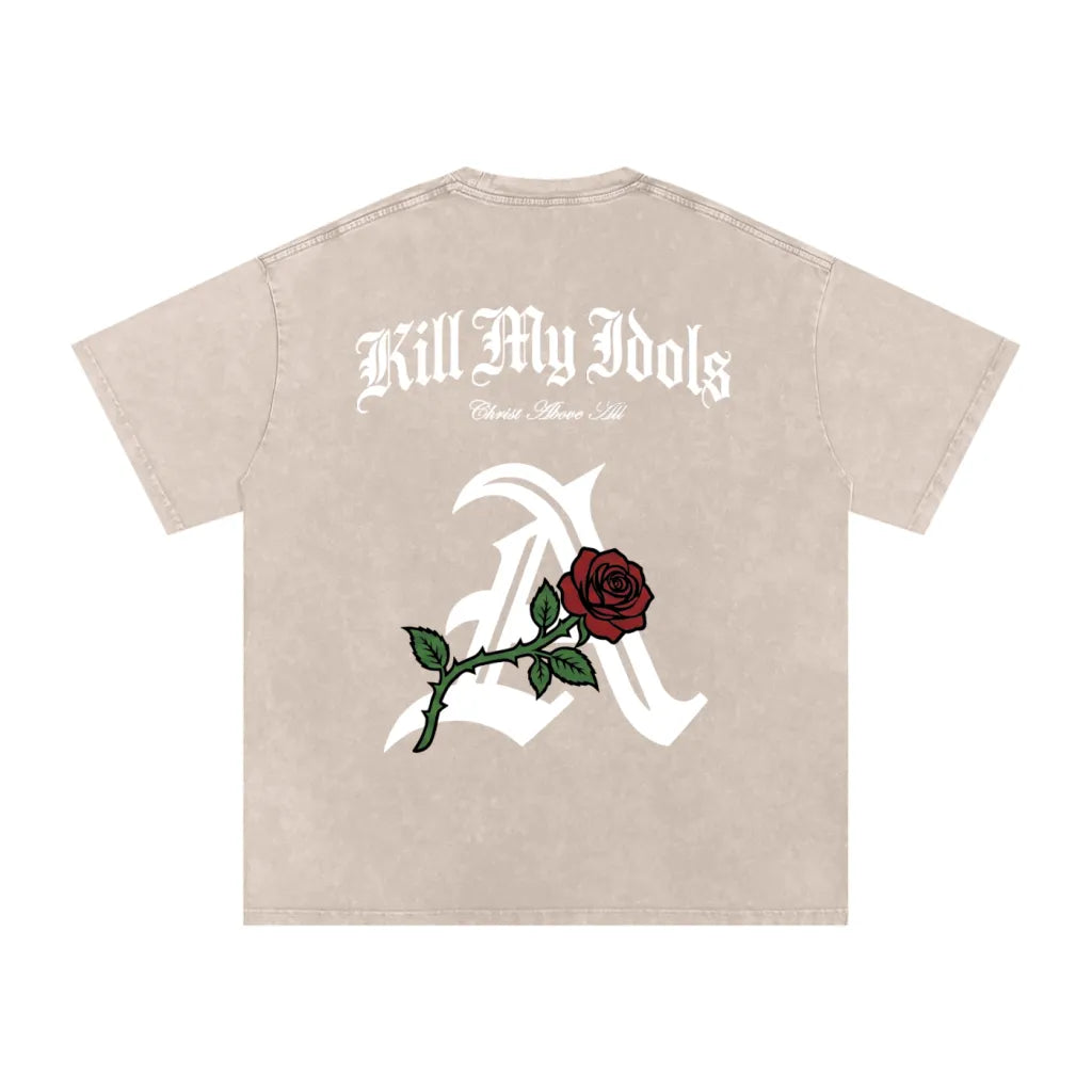 "Christ Above All" Mineral Wash Tee