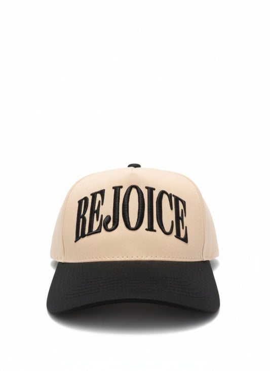 The "Rejoice" A-Frame | Cream & Black